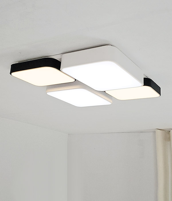 미크스 4등 90W 국산LED 아파트거실조명